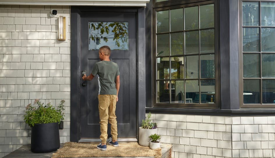 Vivint Smart Lock on home in Bozeman