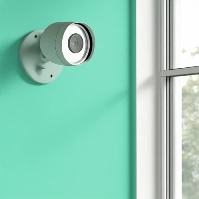 Bozeman vivint camera facing a window